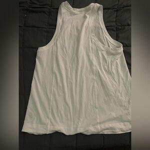 Lululemon Athletica White Muscle Tee Sleeveless Relaxed
